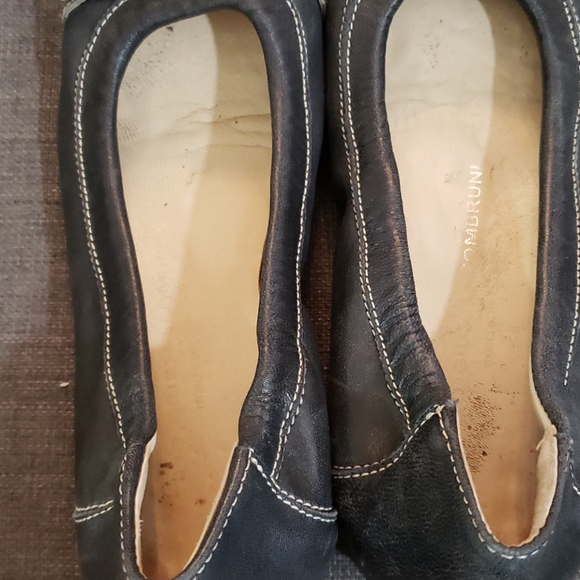 AGL Navy/Silver Toe Cap Flats - Picture 6 of 6